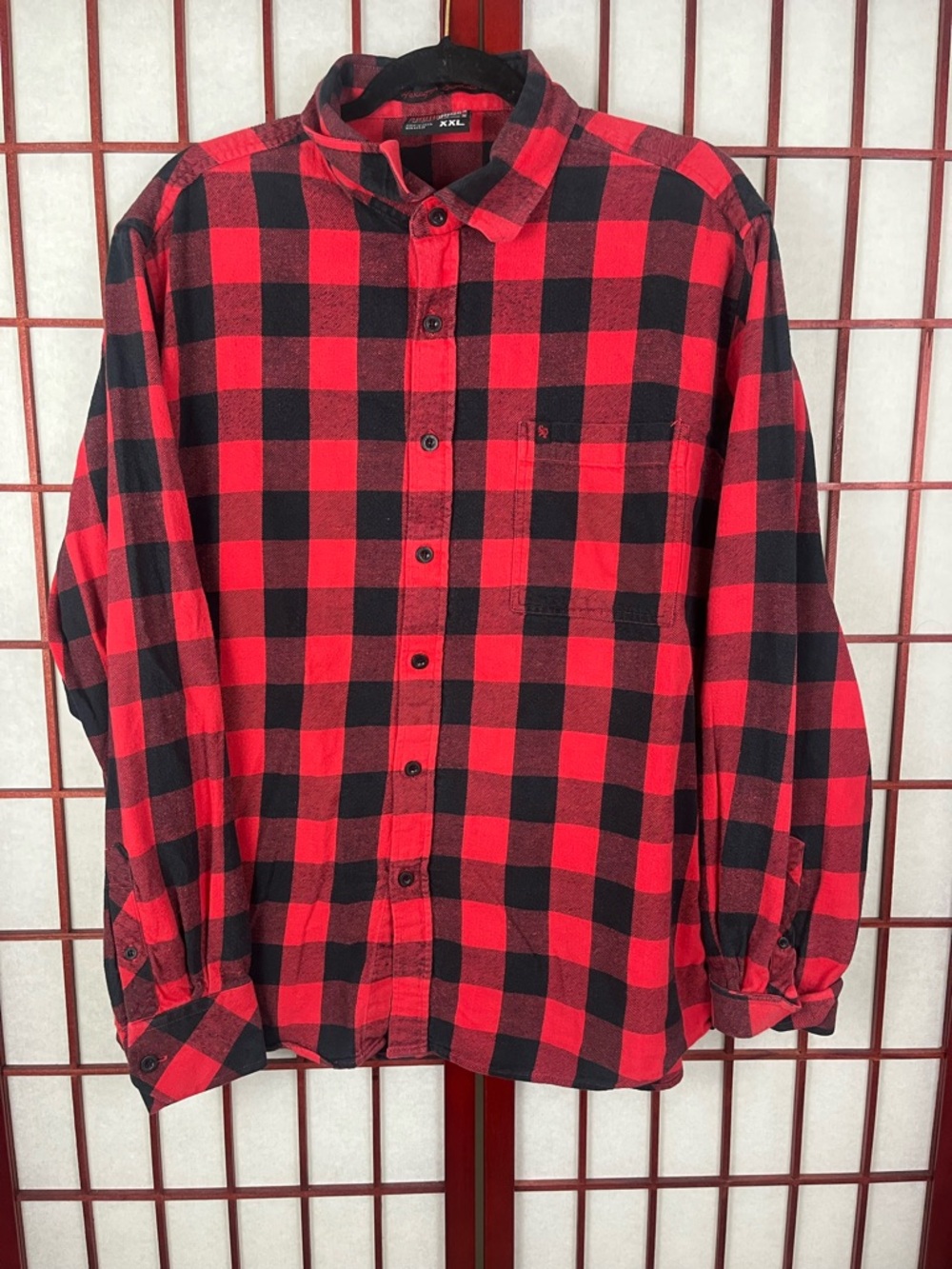 Vintage Y2K Southpole Red And Black Long Sleeve Flannel